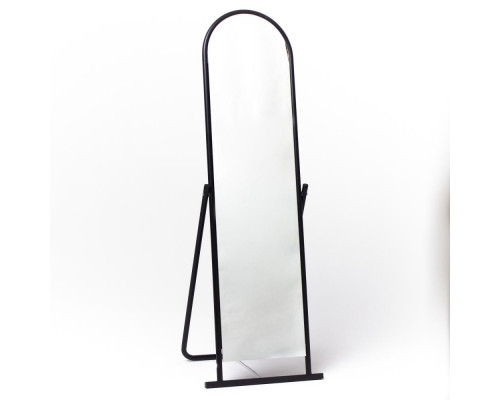 4М-E (черный муар) Зеркало напольное, 450х420х1330H, зеркальное полотно 1275х321х3мм