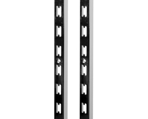 A009-1.2 Стойка перфорированная (30х17 мм), L=2400мм, толщ. 1,2 мм, хром