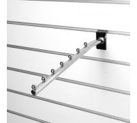 A021-350 Кронштейн наклонный прямой с 7-ю шариками, d=19мм, длина 350мм, хром