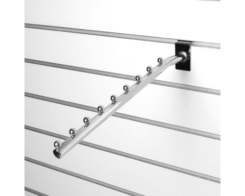 A021-400 Кронштейн наклонный прямой с 9-ю шариками, d=19мм, длина 400мм, хром