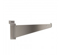 A222c Кронштейн под полку, длина 300 мм с уплотнителем, хром