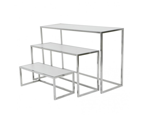 AST-07/1500 (хром) Столик демонстрационный большой, столешница ЛДСП, 1500Lх900Hх500Dмм