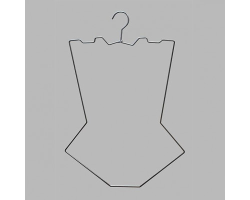 ЕК431 Контурная вешалка для нижнего белья и купальников, белая