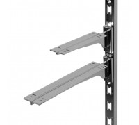 G023-300 Кронштейн центральный для полки ДСП или стекло, L=300мм, хром