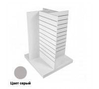 GX-400 Гондола X-образная напольная серая, 618*618*1282 мм, ( МДФ/ ЛДСП),, шаг паза 100 мм