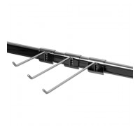 H001-250/4 Крючок на овальную трубу, L=250мм, d=4мм, хром