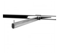 H007-400 Кронштейн прямой для овальной трубы, L=400мм, хром