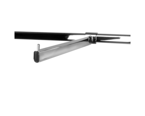 H007-400 Кронштейн прямой для овальной трубы, L=400мм, хром