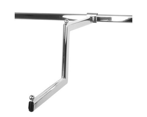 H012 Вешалка-меандр на овальную трубу, 430х245мм, хром