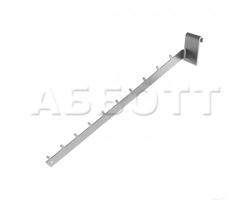 ES111/10р Кронштейн наклонный с 10-ю штырьками, L=400мм, цинк хроматированный