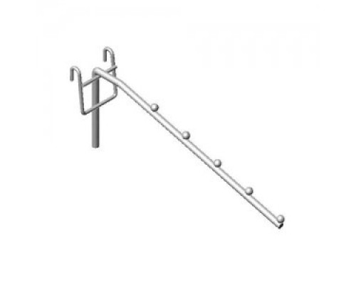 FG7-104b/200 Кронштейн наклонный с 5-ю шариками, 200мм, хром