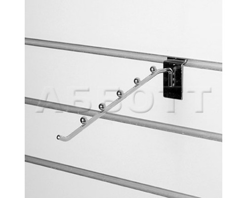 A135-250 Кронштейн наклонный прямой с 5-ю шариками, d=6мм, длина 250мм, хром