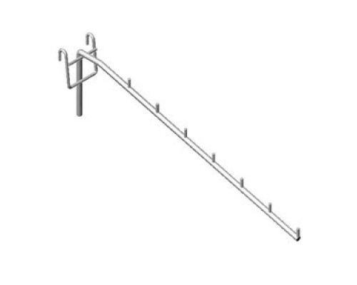 FG7-104p/300 Кронштейн наклонный с 7-ю штырьками, 300мм, хром