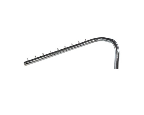 RU-10 Кронштейн-вешало правый с 9-ю штырьками L=450мм, хром