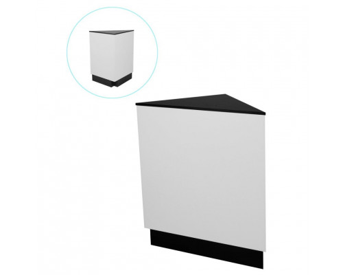 MDC Прилавок черный/белый - угловой соединительный элемент