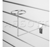 F118(А)c/5 Подставка для шляп, d=100 мм, H=145 мм, хром