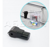 S056 Противокражный замок пластиковый на крючок d=4мм, чёрный