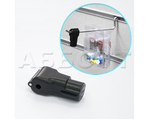 S056 Противокражный замок пластиковый на крючок d=4мм, красный