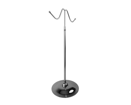 QXD014 Вешало настольное, H=380-780мм, основание d170мм, хром
