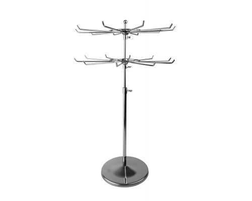 QXD019/GO-F2 Вешало настольное 2-х ярусное, H=700мм, хром