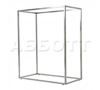 AST-02* (хром) Вешало для одежды напольное двойное, 1200Lх1500Hx600Dмм