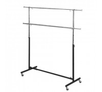 Z1-003/HJ-26 Вешало П-образное с 2-мя перекладинами, L=1200-2100мм, H=750-2000мм, черное