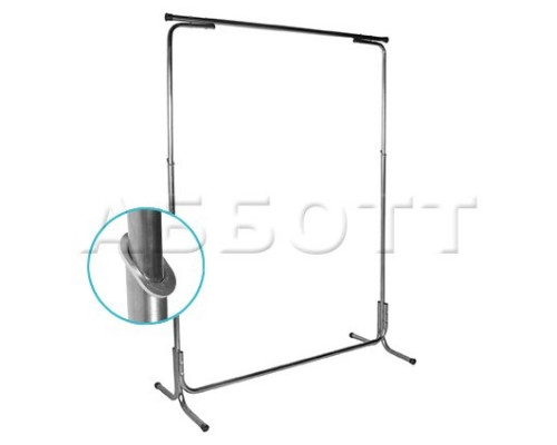 5MR-E( хром) Вешало регулируемое "Эконом", 1200x520x1200-1840H мм