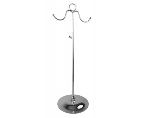 YL-494/GO-17 Вешало настольное, H=380-780мм, основание d170мм, хром