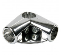 Z-UNO-chr-06 Зажим угловой для труб в 4-х напр. с полкой