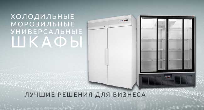 Холодильные и морозильные шкафы купить