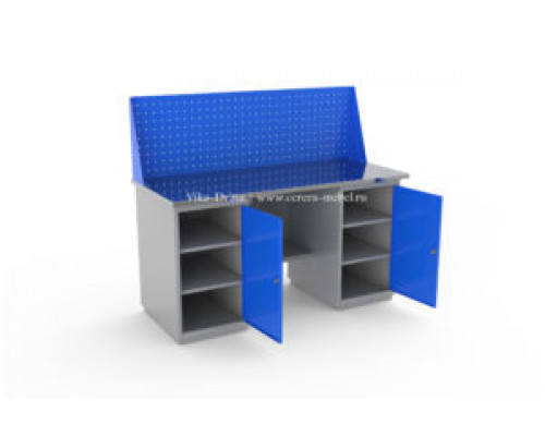 Верстак двухтумбовый ВС-1800/Т1/Т1 №811