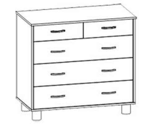 Комод 500 Виктория 500х450х1004мм Комод 500 Виктория 500х450х1004мм