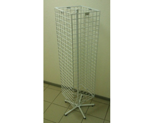 Стойка-решетка поворотная четырехсторонняя 36*36*152 см цвет белый