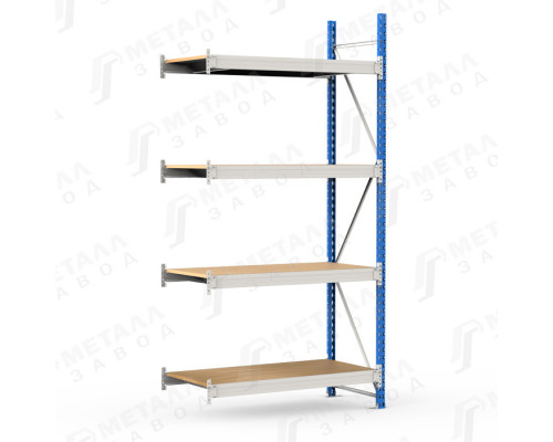 SGR-V-ДСП 1264-2.5 ДС стеллаж до 500 кг на ярус ДСП полка