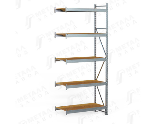 SGR-V-Zn-ДСП 1585-3.0 ДС стеллаж оцинкованный до 500 кг на ярус ДСП полка
