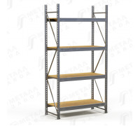 SGR-V-Zn-ДСП 2164-2.5 стеллаж оцинкованный до 500 кг на ярус ДСП полка