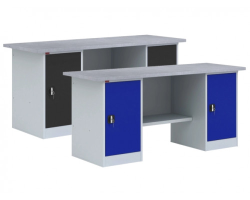 Двухтумбовый металлический верстак ВП-5