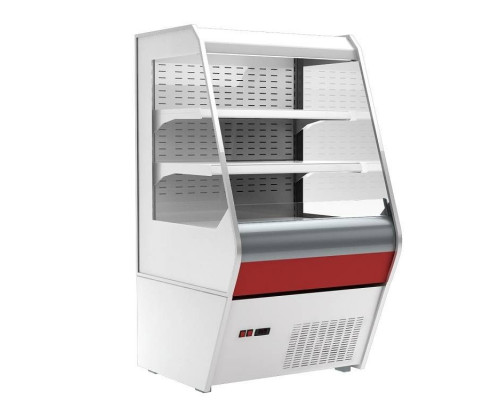 Холодильная горка гастрономическая Carboma F13-07 VM 1,0-2 0020 стеклопакет (Carboma 1260/700 ВХСп-1,0) (индивидуальное исполнение)