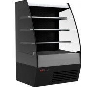 Холодильная горка гастрономическая Carboma F16-08 VM 1,3-2 0200 тонир.cтеклопакет (Carboma 1600/875 ВХСп-1,3) (9005 цвет черный)