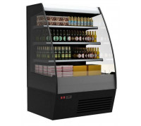 Холодильная горка гастрономическая Carboma F16-08 VM 1,9-2 0020 стеклопакет (Carboma 1600/875 ВХСп-1,9) (9005 цвет черный)