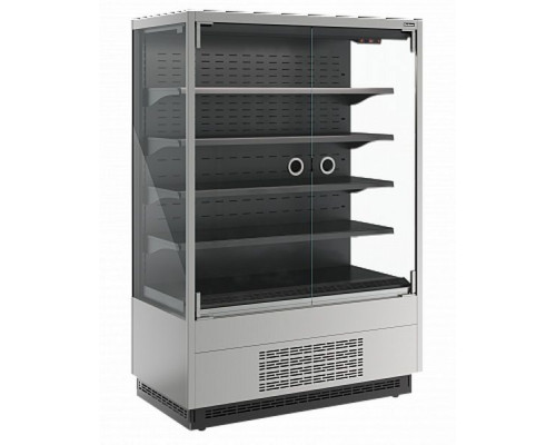 Холодильная горка гастрономическая Carboma FC 20-07 VM 1,0-1 Light фронт Х0 версия 2.0 (9006-9005)