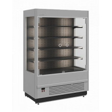 Холодильная горка гастрономическая Carboma FC20-07 VM 1,0-1 Light (фронт X0, цвет по схеме, фронт стандартный цвет)