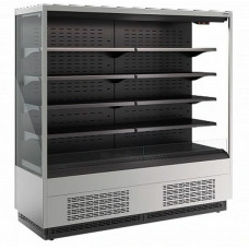 Холодильная горка гастрономическая Carboma FC20-07 VM 1,9-2 версия 2.0, ночная шторка (9006-9005)