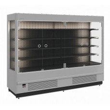 Холодильная горка гастрономическая Carboma FC20-08 VM 2,5-1 Light (фронт X0, 9006-9005 цвет серо-черный)