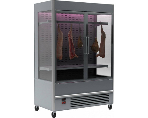 Холодильная горка мясная Carboma FC20-07 VV 1,3-3 X7 0430 (распашные двери структурный стеклопакет)