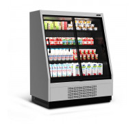 Холодильная горка универсальная Carboma F16-08 VV 1,0-1 0300 Standart фронт X1 версия 2.0 (9006-9005)