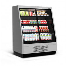 Холодильная горка универсальная Carboma F16-08 VV 1,0-1 0300 Standart фронт X1 версия 2.0 (9006-9005)