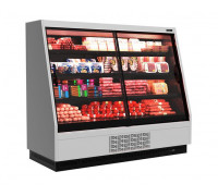 Холодильная горка универсальная Carboma F16-08 VV 1,9-1 0300 Standart фронт X1 версия 2.0 (9006-9005)