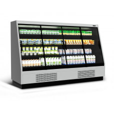 Холодильная горка универсальная Carboma F16-08 VV 2,5-1 0030 Standart фронт X1 версия 2.0 (9006-9005)
