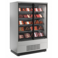 Холодильная горка универсальная Carboma FC20-07 VV 1,0-1 0300 Standart фронт X1 бок металл версия 2.0 (9006-9005)